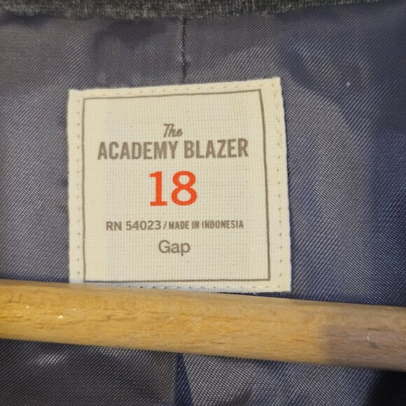 GAP Women's Blazer Size 18 "The Academy Blazer" Gray with Black Accents Office - Picture 2 of 7